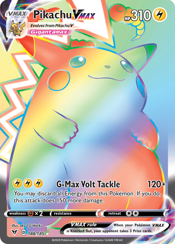 Pikachu VMAX – Rare Rainbow – Vivid Voltage