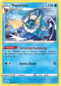 Vaporeon – Rare