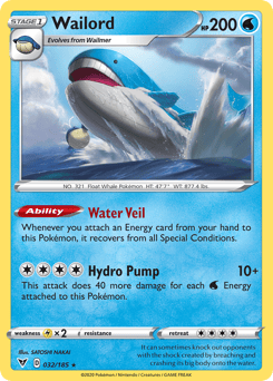 Wailord – Rare Holo