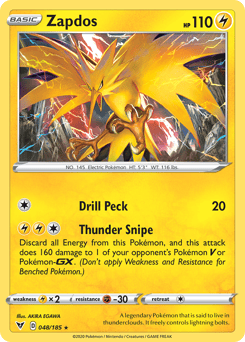 Zapdos – Rare Holo – Vivid Voltage