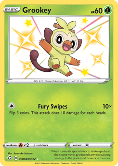 Grookey – Rare Shiny