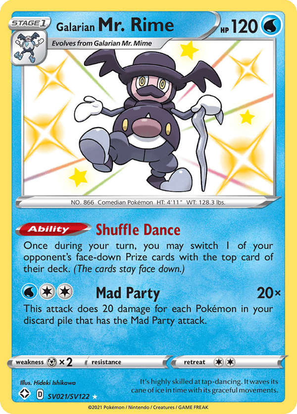 Galarian Mr. Rime – Rare Shiny – Shining Fates Shiny Vault