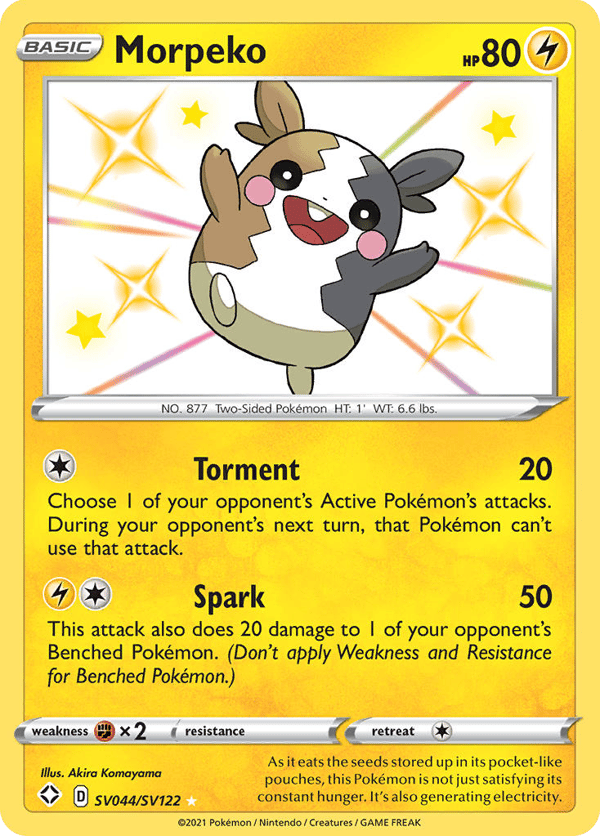 Morpeko – Rare Shiny – Shining Fates Shiny Vault