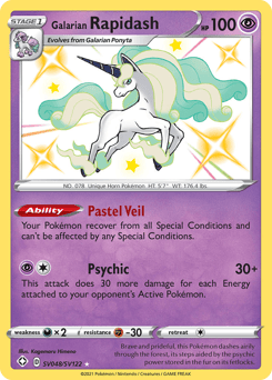 Galarian Rapidash – Rare Shiny