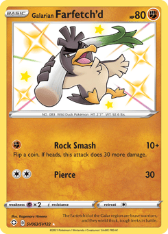 Galarian Farfetch'd – Rare Shiny