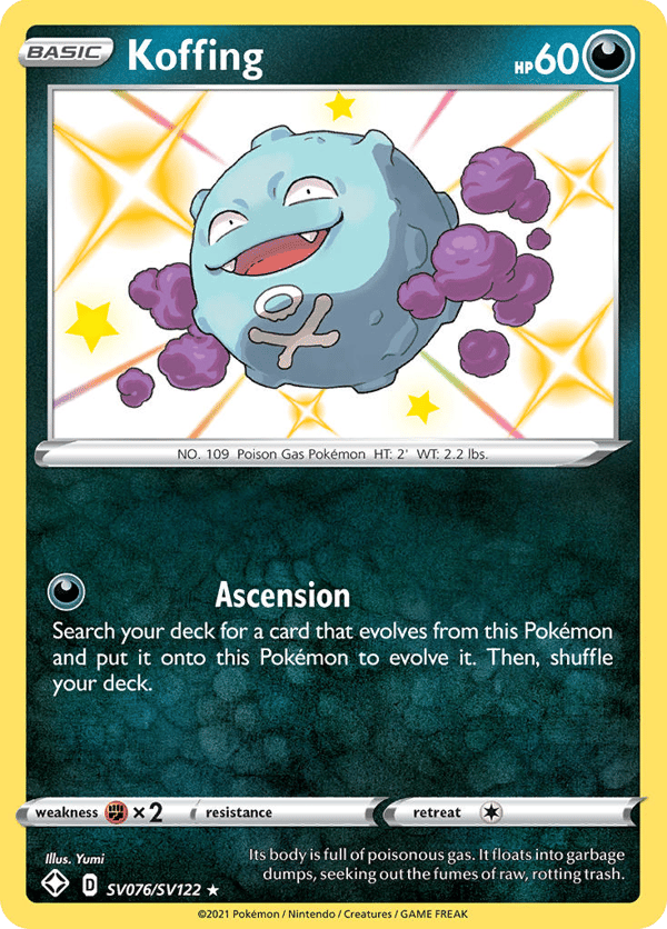 Koffing – Rare Shiny – Shining Fates Shiny Vault