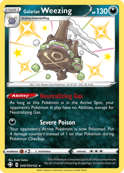 Galarian Weezing – Rare Shiny