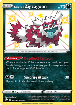 Galarian Zigzagoon – Rare Shiny