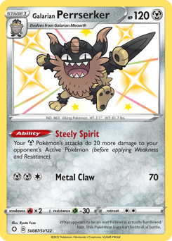 Galarian Perrserker – Rare Shiny