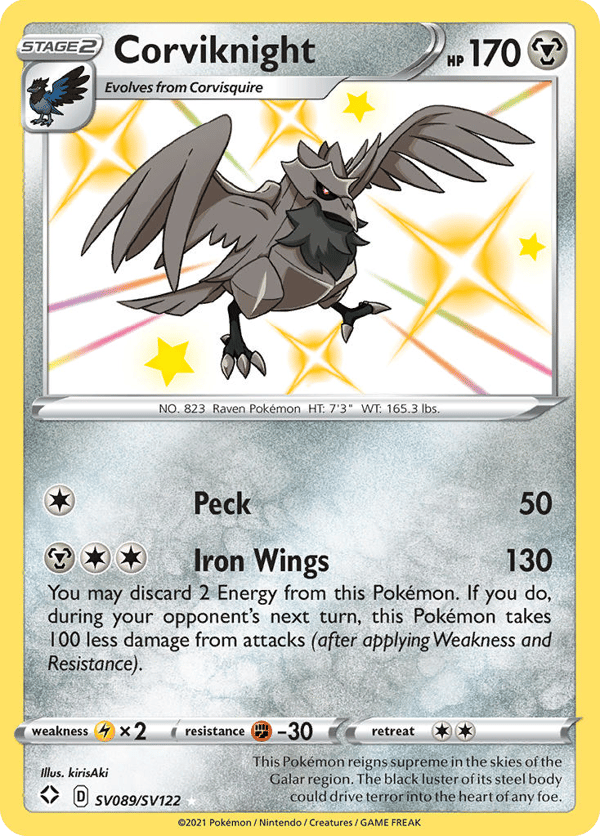 Corviknight – Shining Fates Shiny Vault