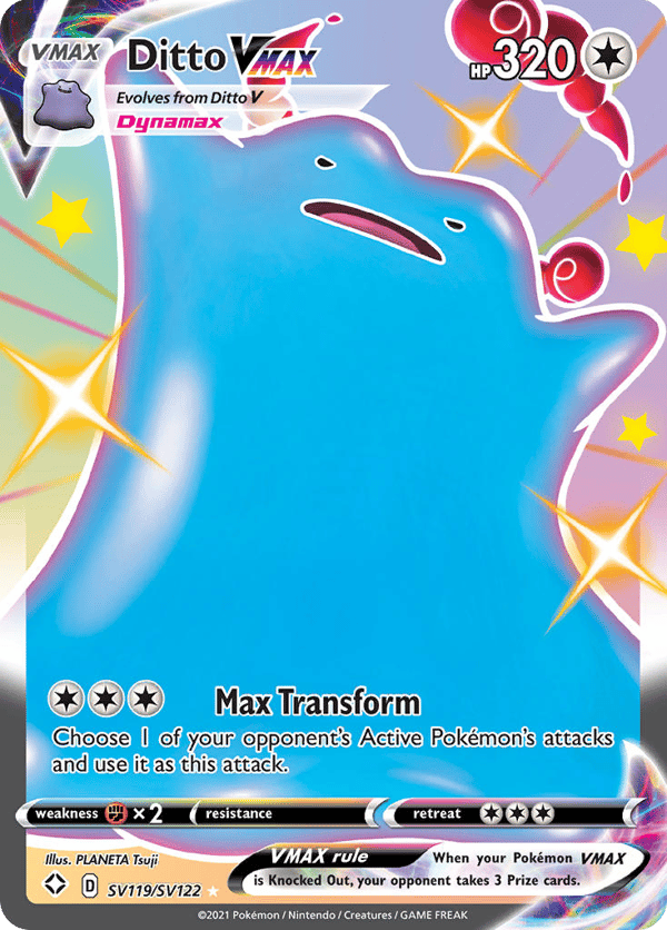 Ditto VMAX – Rare Holo VMAX – Shining Fates Shiny Vault