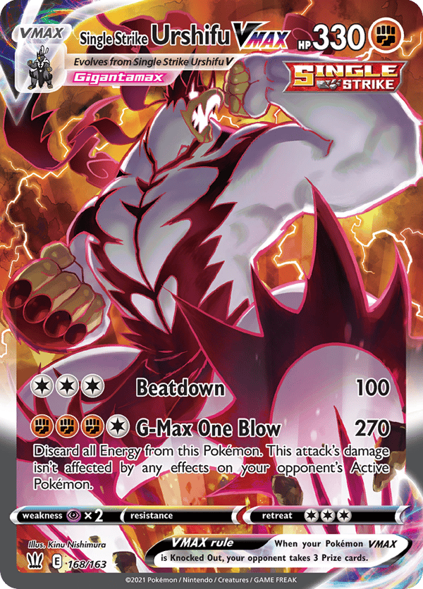 Single Strike Urshifu VMAX – Rare Rainbow – Battle Styles
