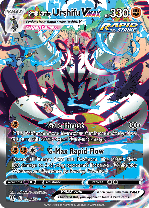 Rapid Strike Urshifu VMAX – Rare Rainbow – Battle Styles