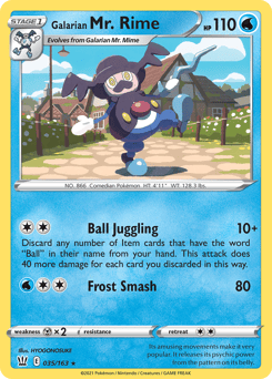 Galarian Mr. Rime – Rare