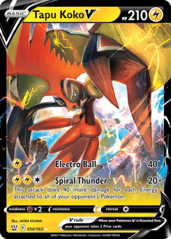 Tapu Koko V – Rare Holo V