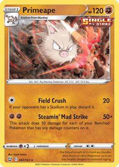 Primeape – Rare – Battle Styles