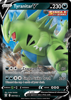 Tyranitar V – Rare Holo V