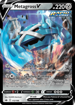 Metagross V – Rare Holo V