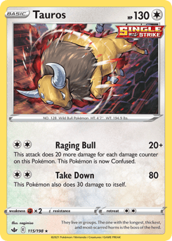 Tauros – Rare Holo – Chilling Reign