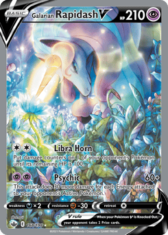 Galarian Rapidash V – Rare Ultra – Chilling Reign