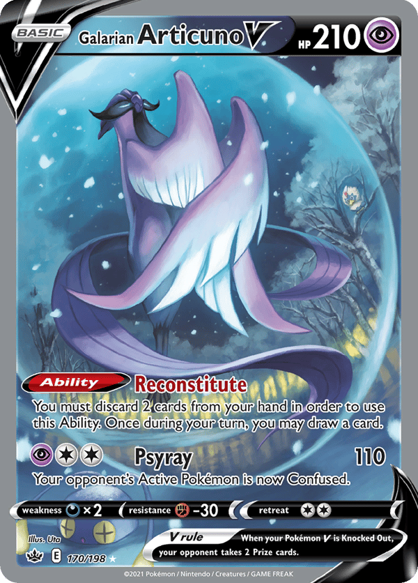 Galarian Articuno V – Rare Ultra – Chilling Reign