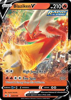 Blaziken V – Rare Holo V