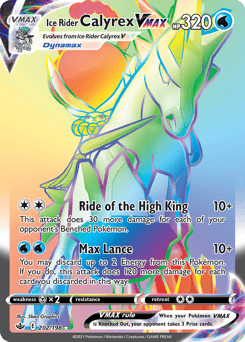 Ice Rider Calyrex VMAX – Rare Rainbow