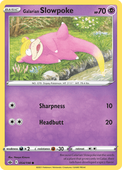 Galarian Slowpoke – Common – Chilling Reign