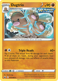 Dugtrio – Rare – Chilling Reign