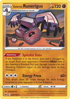 Galarian Runerigus – Rare Holo