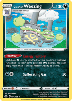Galarian Weezing – Rare – Chilling Reign
