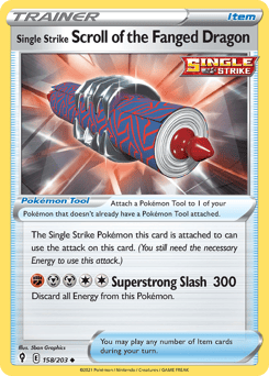 Single Strike Scroll of the Fanged Dragon – Uncommon