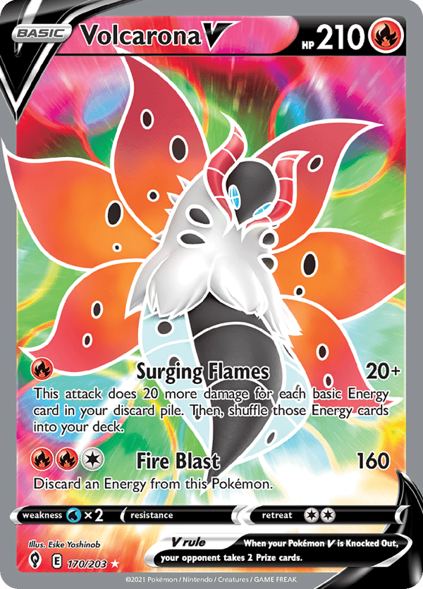 Volcarona V – Rare Ultra – Evolving Skies
