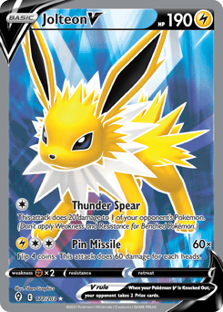 Jolteon V – Rare Ultra – Evolving Skies