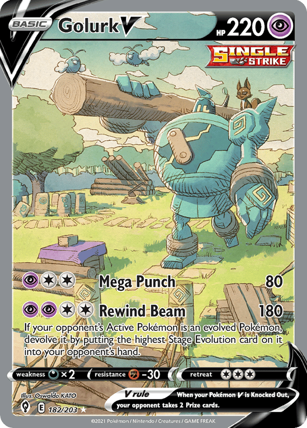 Golurk V – Rare Ultra – Evolving Skies