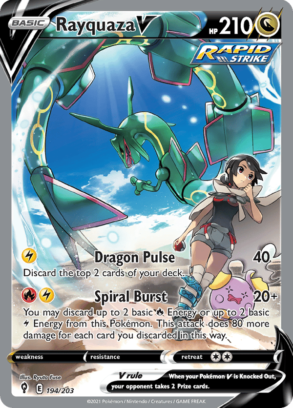 Rayquaza V – Rare Ultra – Evolving Skies