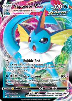 Vaporeon VMAX – Rare Holo VMAX
