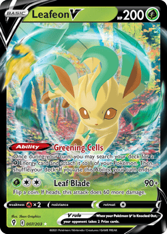 Leafeon V – Rare Holo V