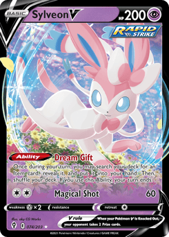 Sylveon V – Rare Holo V