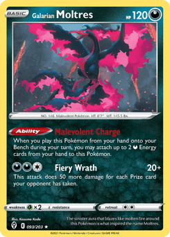 Galarian Moltres – Rare Holo