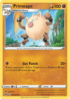 Primeape – Uncommon – Fusion Strike