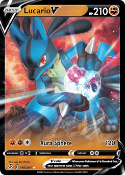 Lucario V – Rare Holo V