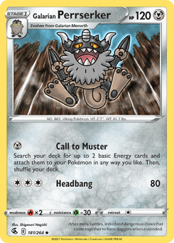 Galarian Perrserker – Uncommon