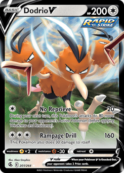 Dodrio V – Rare Holo V – Fusion Strike