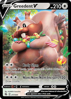 Greedent V – Rare Holo V