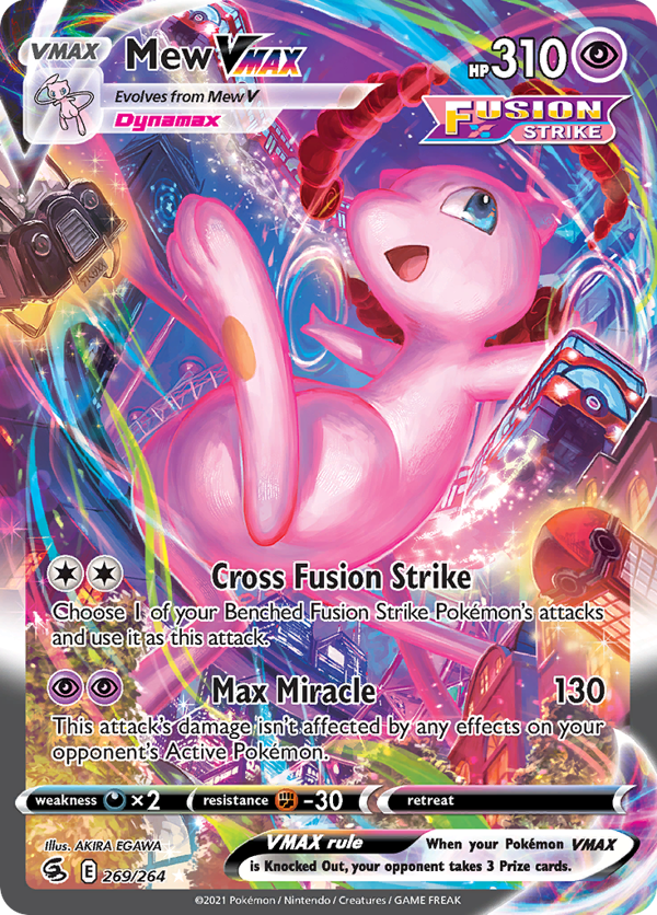 Mew VMAX – Rare Rainbow – Fusion Strike
