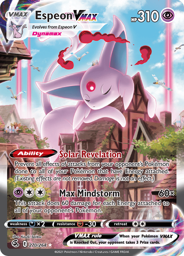 Espeon VMAX – Rare Rainbow – Fusion Strike