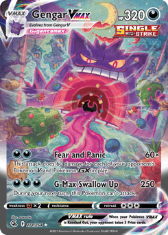 Gengar VMAX – Rare Rainbow – Fusion Strike