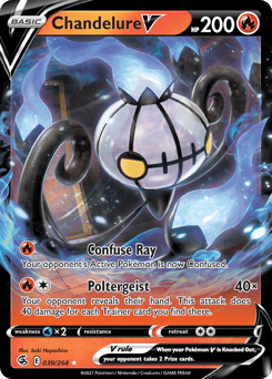 Chandelure V – Rare Holo V