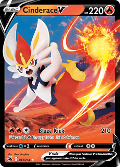 Cinderace V – Rare Holo V